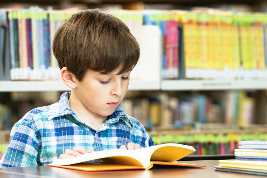 Boy reading (credit iStock)
