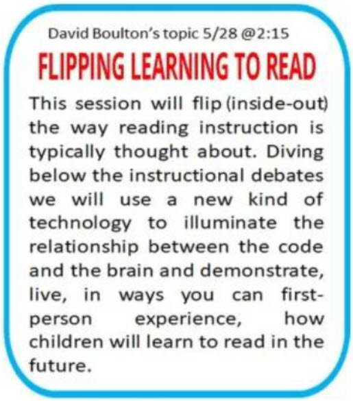 David Boulton: Flipping Learning to Read